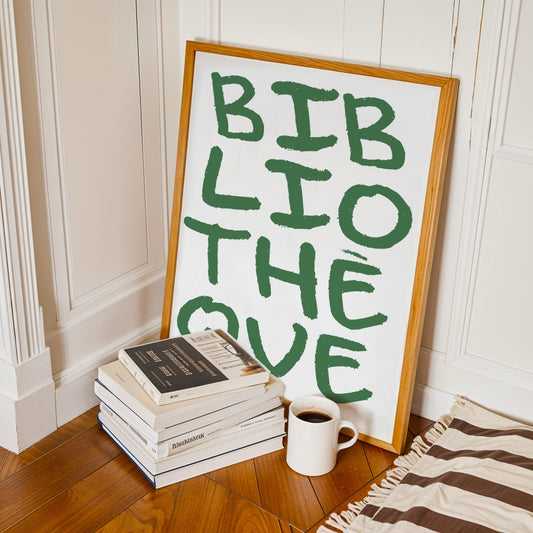 Bibliothéque Retro Giclée Art Print