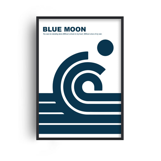 Blue Moon Manchester City Football Fanclub Giclée Art Print