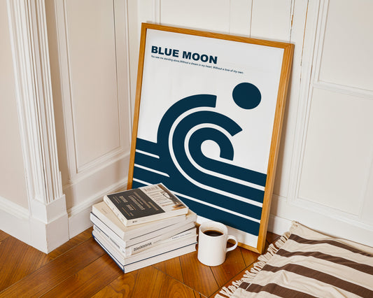 Blue Moon Manchester City Football Fanclub Giclée Art Print