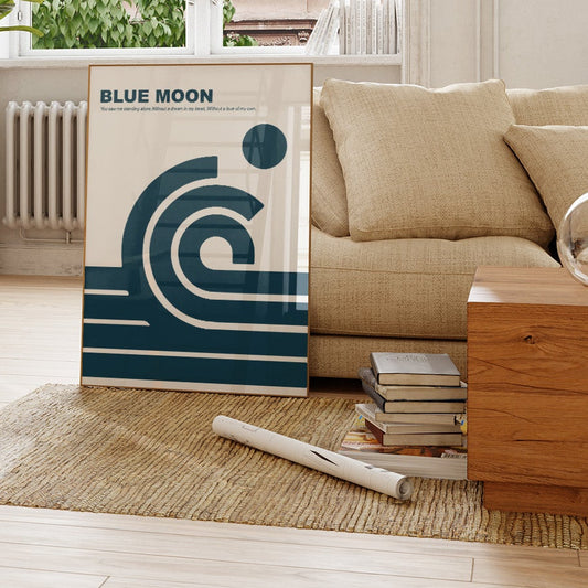 Blue Moon Manchester City Football Fanclub Giclée Art Print