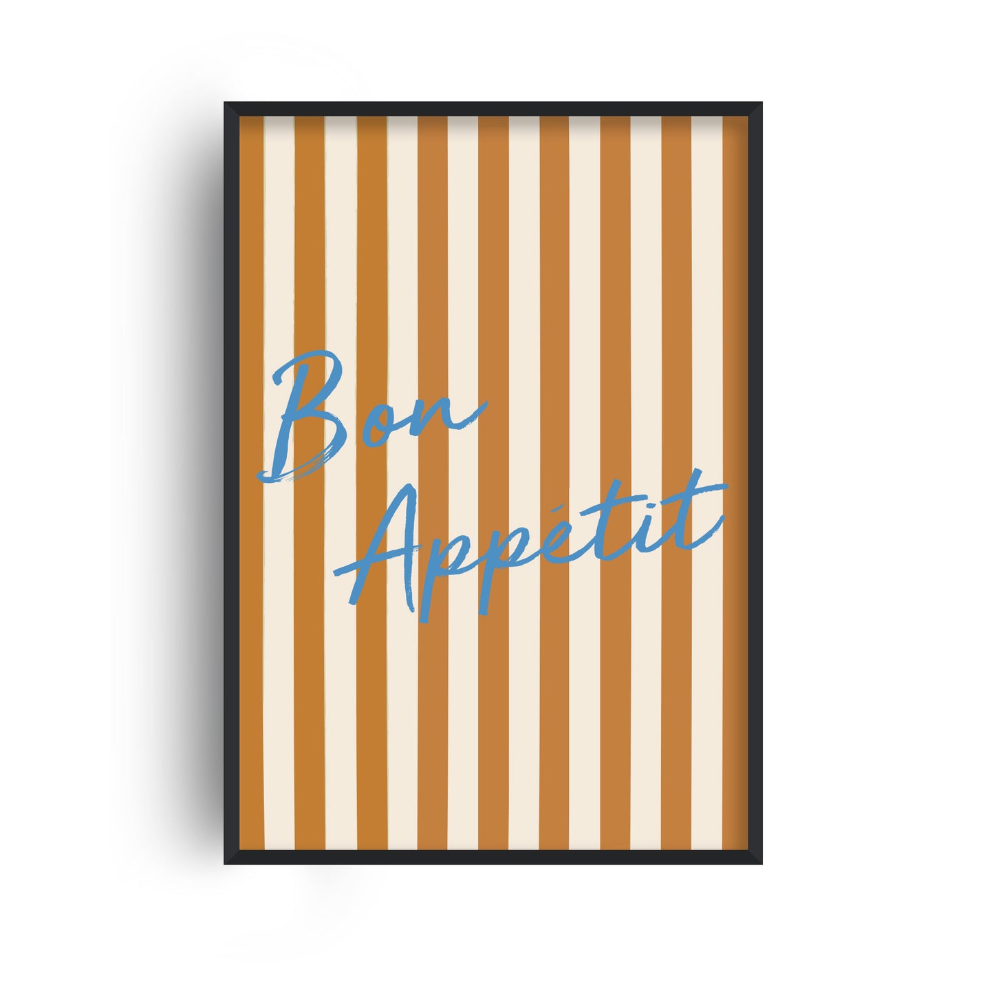 Bon Appetit Striped Retro Giclée Art Print