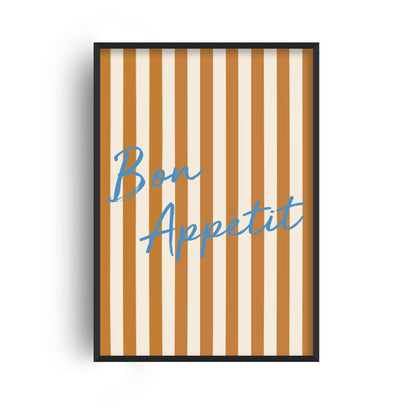 Bon Appetit Striped Retro Giclée Art Print