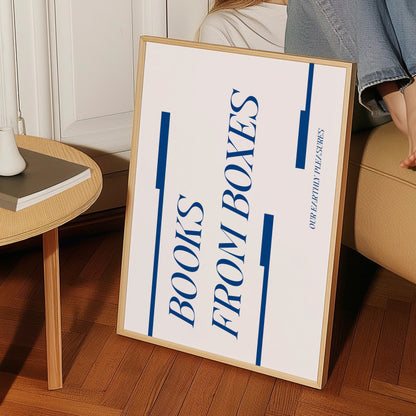 Books From Boxes Giclée Art Print