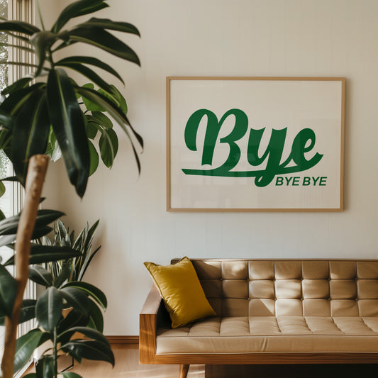 Bye Bye Bye Retro Music Giclée Art Print