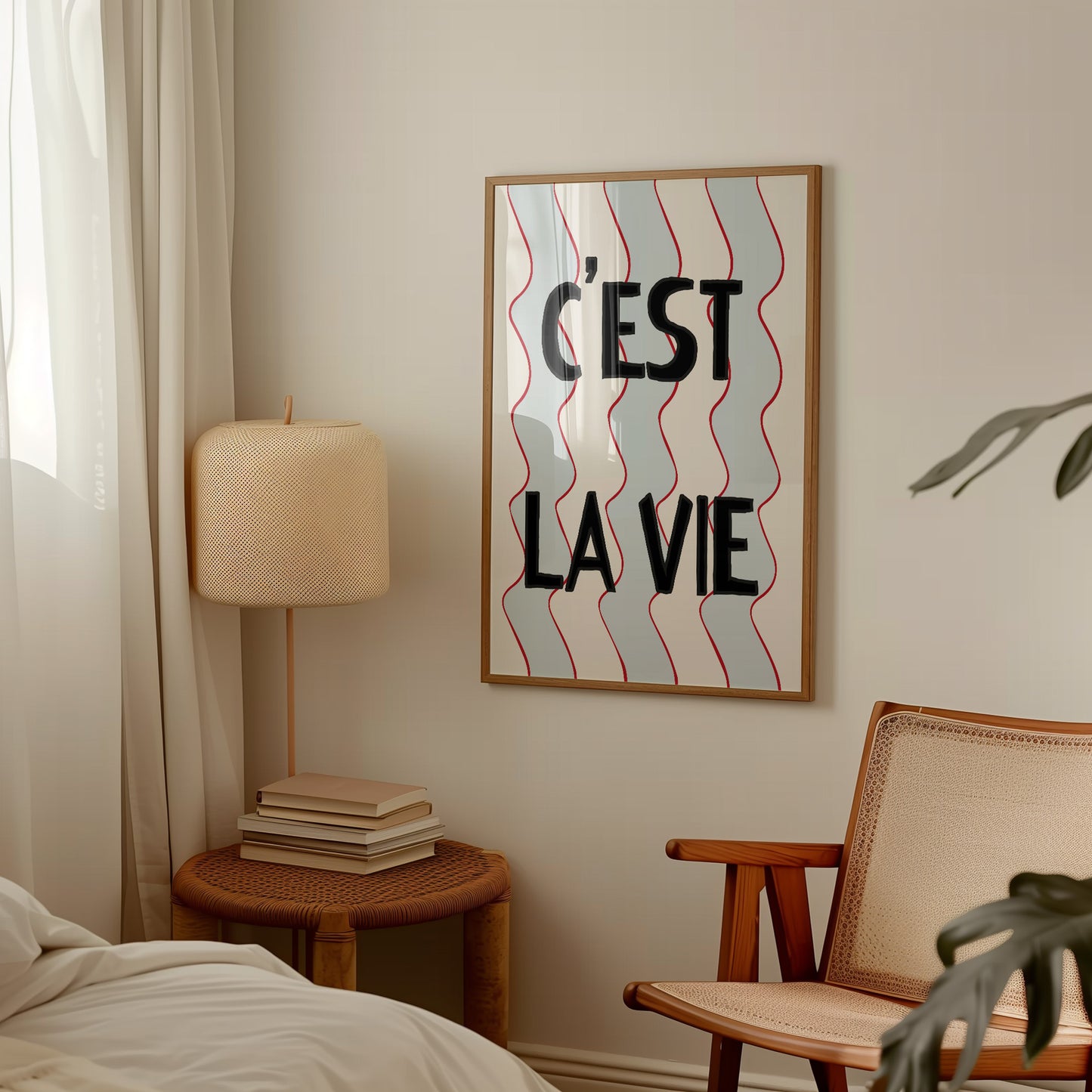 C'est Lie Vie French Retro Giclée Art Print