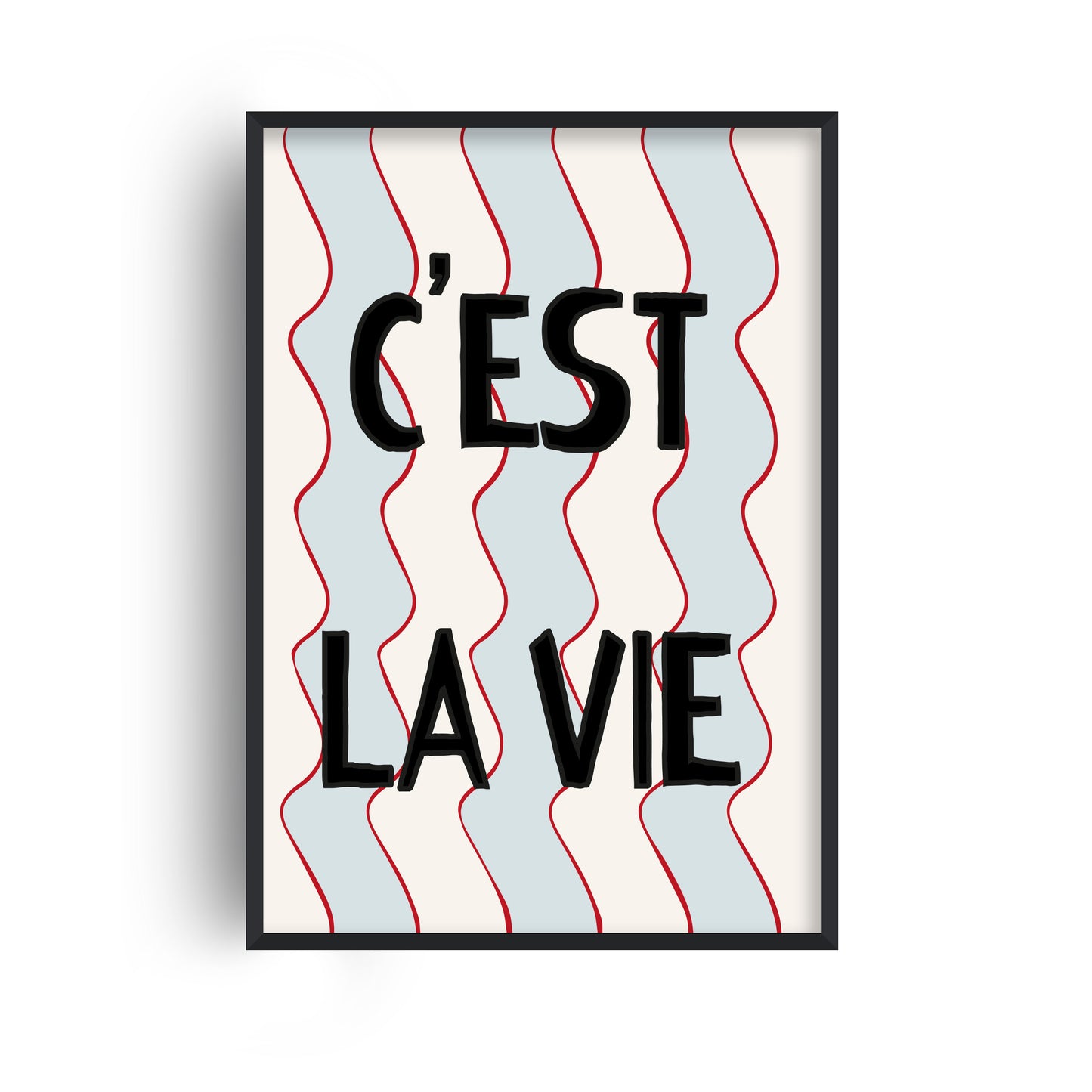 C'est Lie Vie French Retro Giclée Art Print