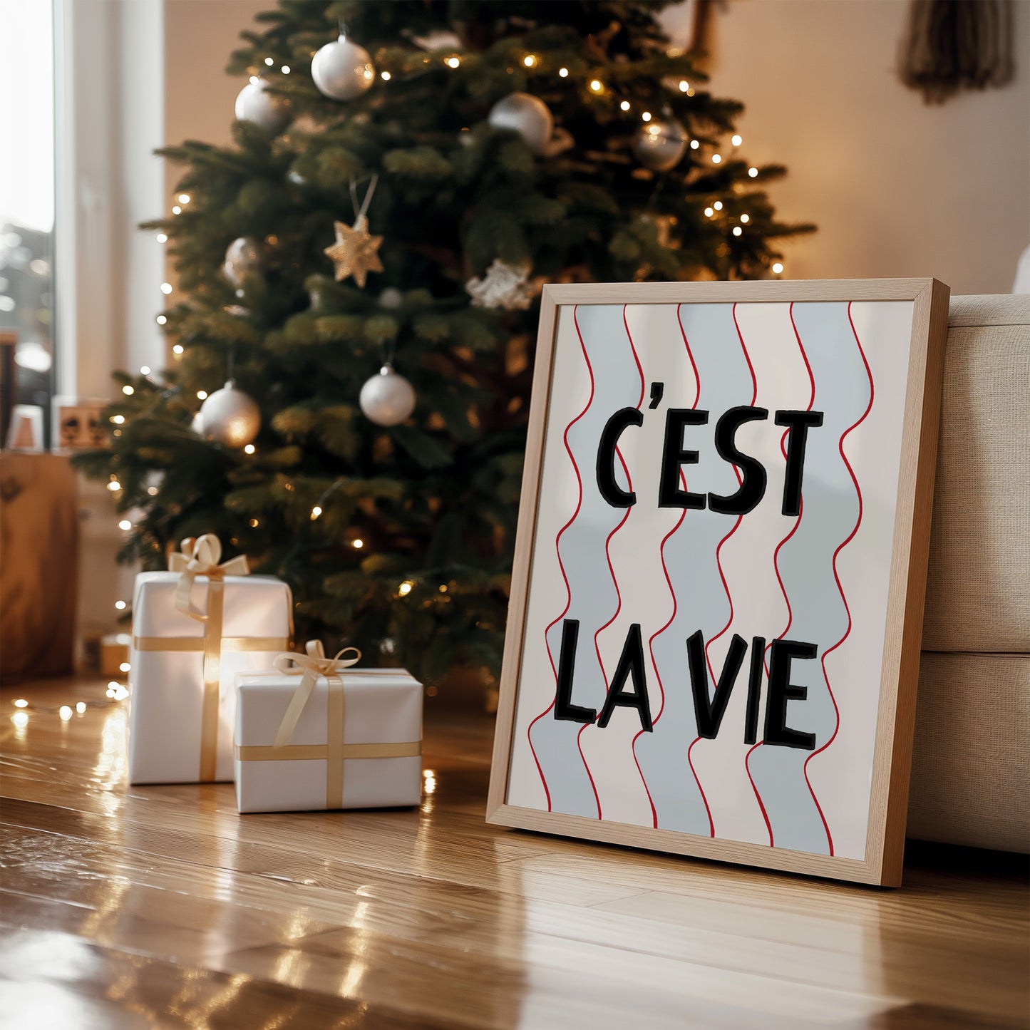 C'est Lie Vie French Retro Giclée Art Print