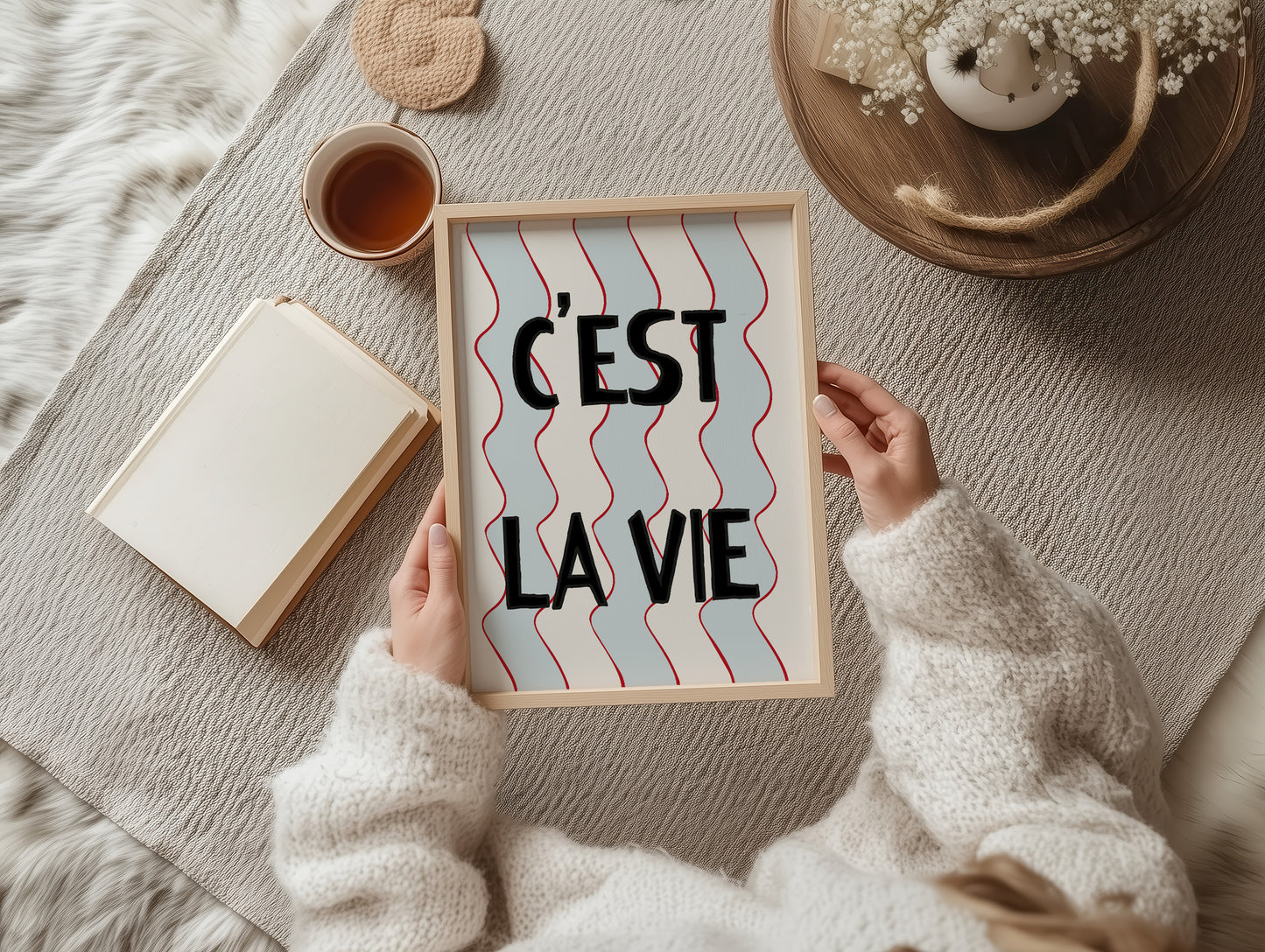 C'est Lie Vie French Retro Giclée Art Print