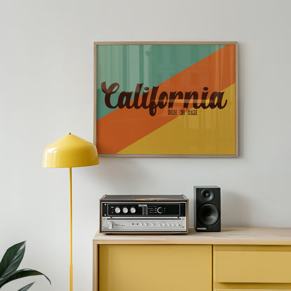 California Here We Come Retro Music Giclée Art Print