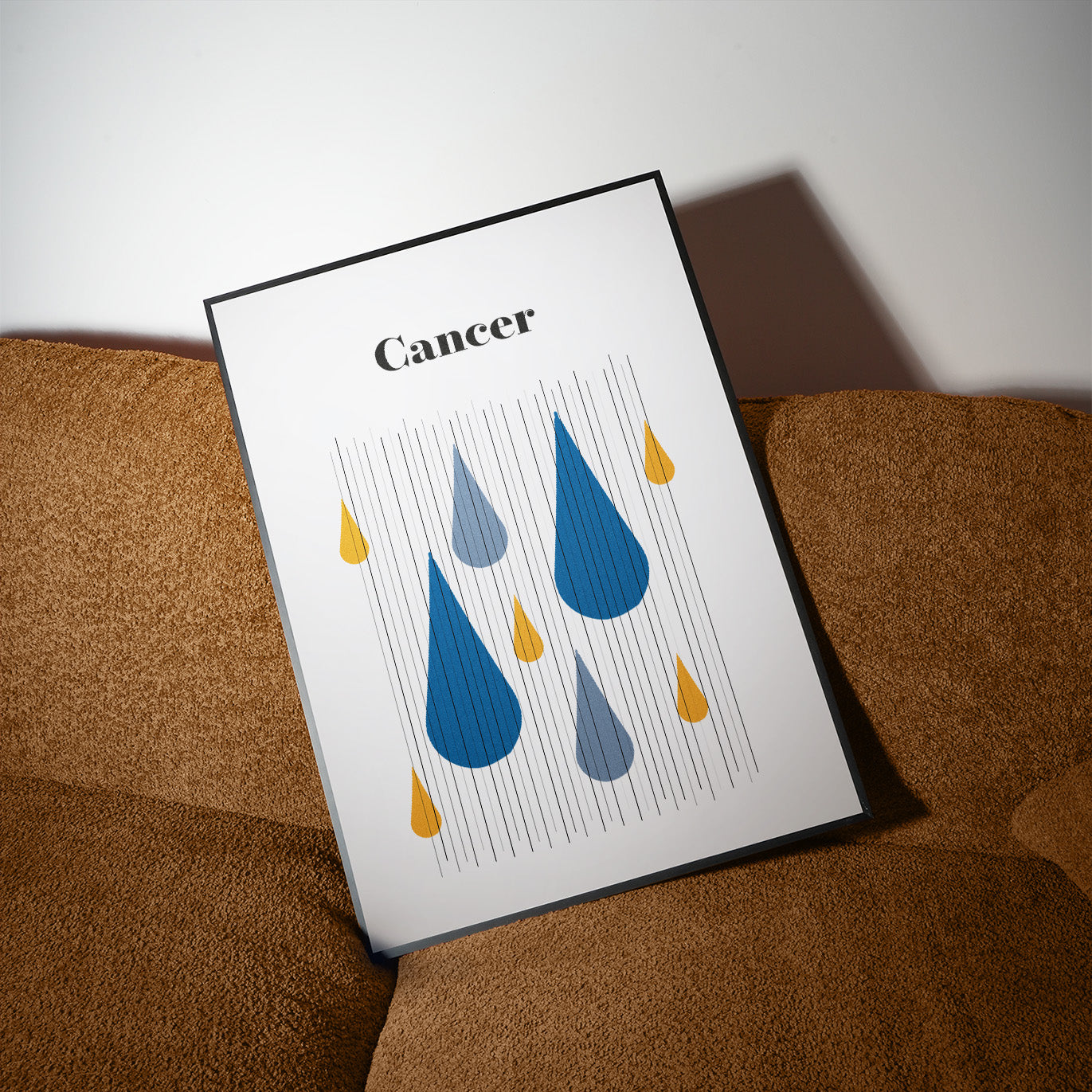 Cancer Zodiac Star Sign Giclée retro Art Print