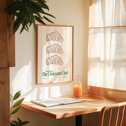 The Croissant Club Giclée Art Print