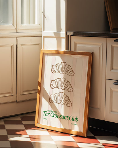 The Croissant Club Giclée Art Print
