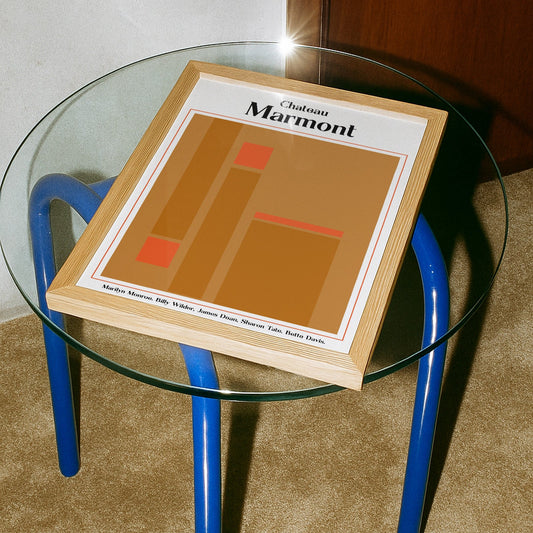 Chateau Marmont Giclée retro Art Print