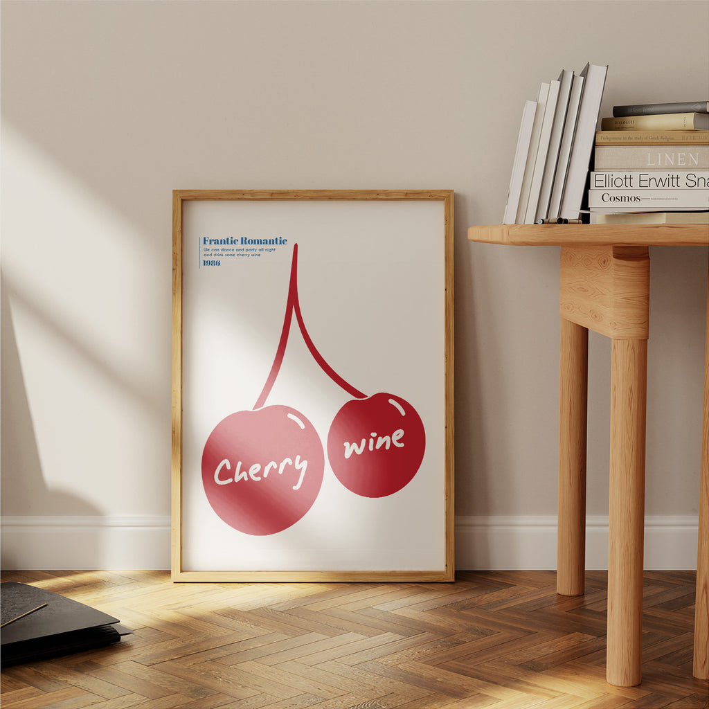 Cherry wine 1980's Music Giclée Art Print