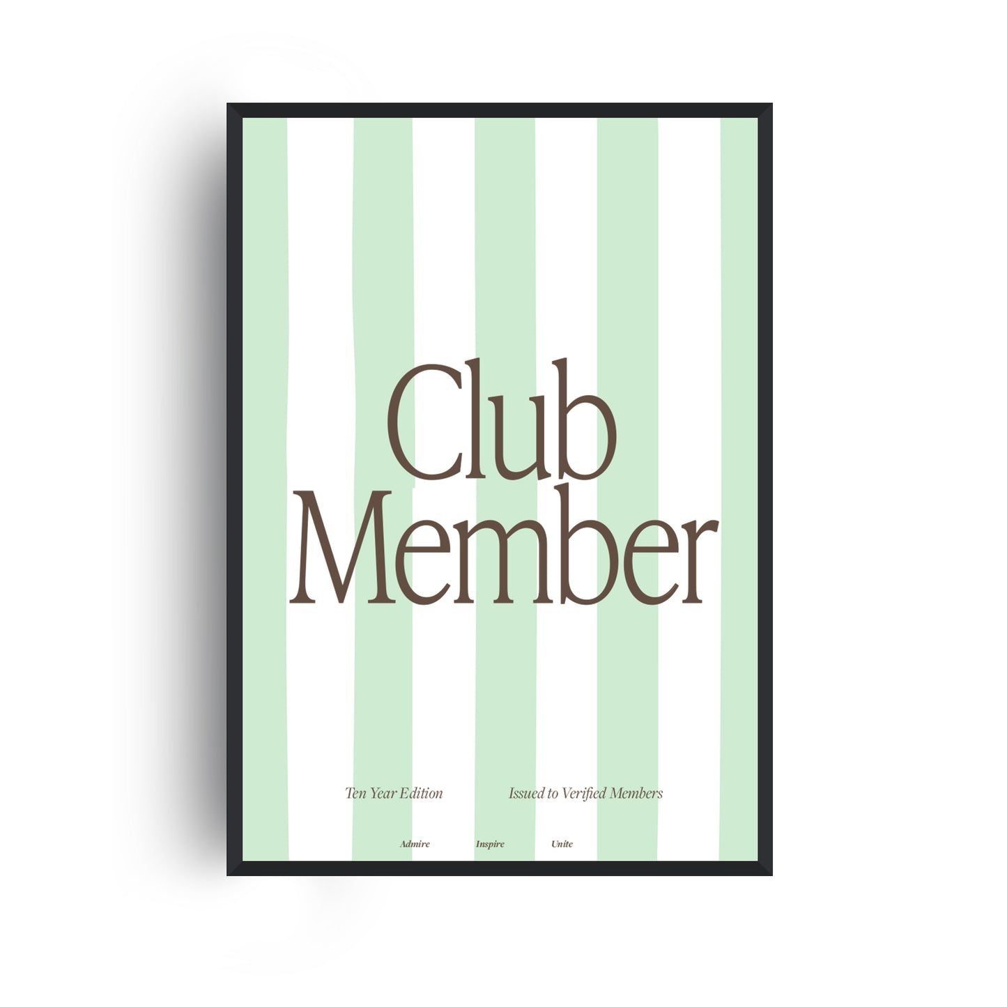 Fanclub Core Club Member Stripe Retro Giclée Art Print