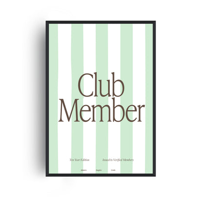 Fanclub Core Club Member Stripe Retro Giclée Art Print