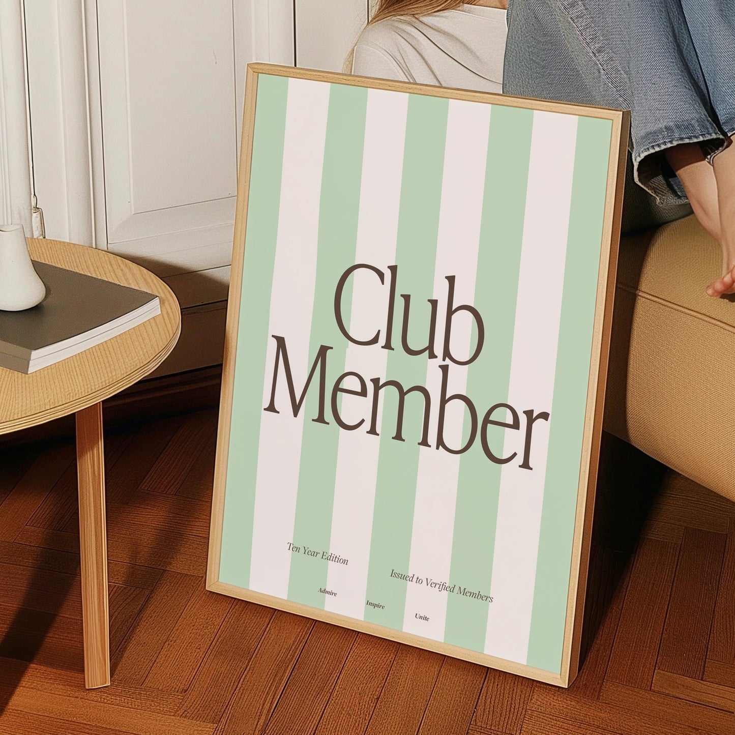 Fanclub Core Club Member Stripe Retro Giclée Art Print