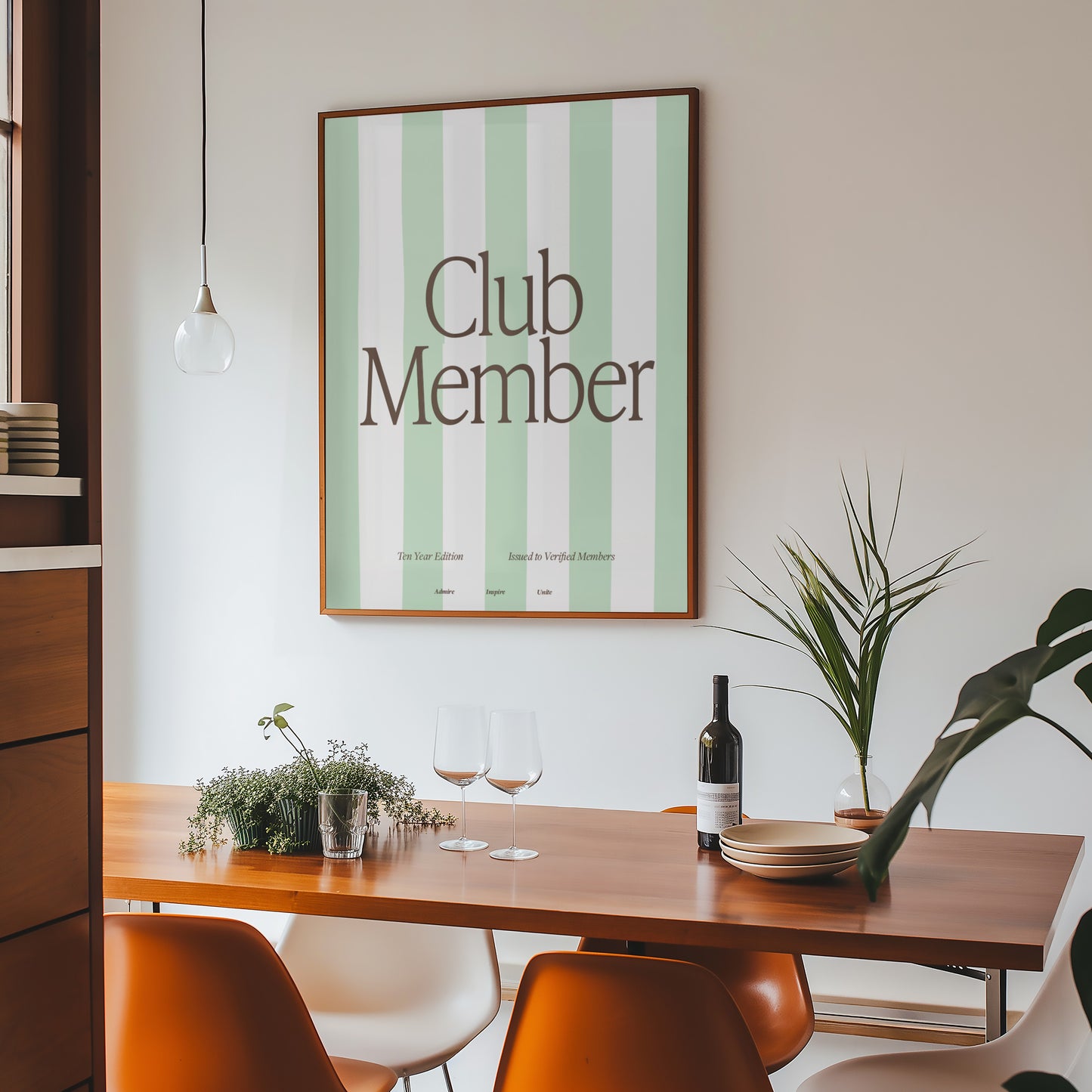 Fanclub Core Club Member Stripe Retro Giclée Art Print