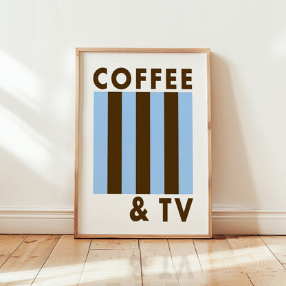 Coffee And TV Retro Music Giclée Art Print