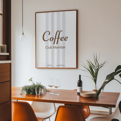 Coffee Club Member Giclée Art Print