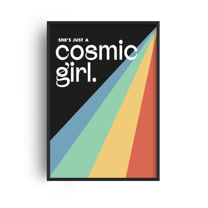 Cosmic Girl Retro Music Giclée Art Print