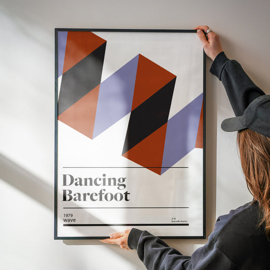 Dancing Barefoot Retro Giclée Art Print