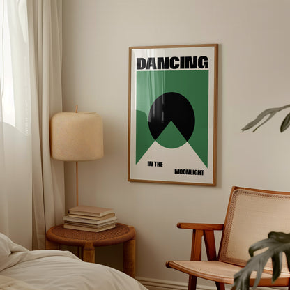 Dancing In the Moonlight Retro Music Giclée Art Print