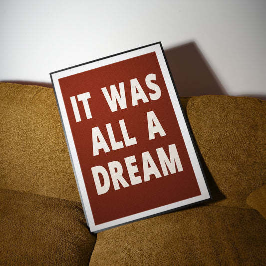 It Was All A Dream Retro Giclée Art Print