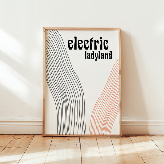 Electric ladyland Giclée retro Art Print