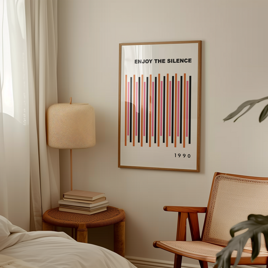 Enjoy The Silence Giclée retro Art Print