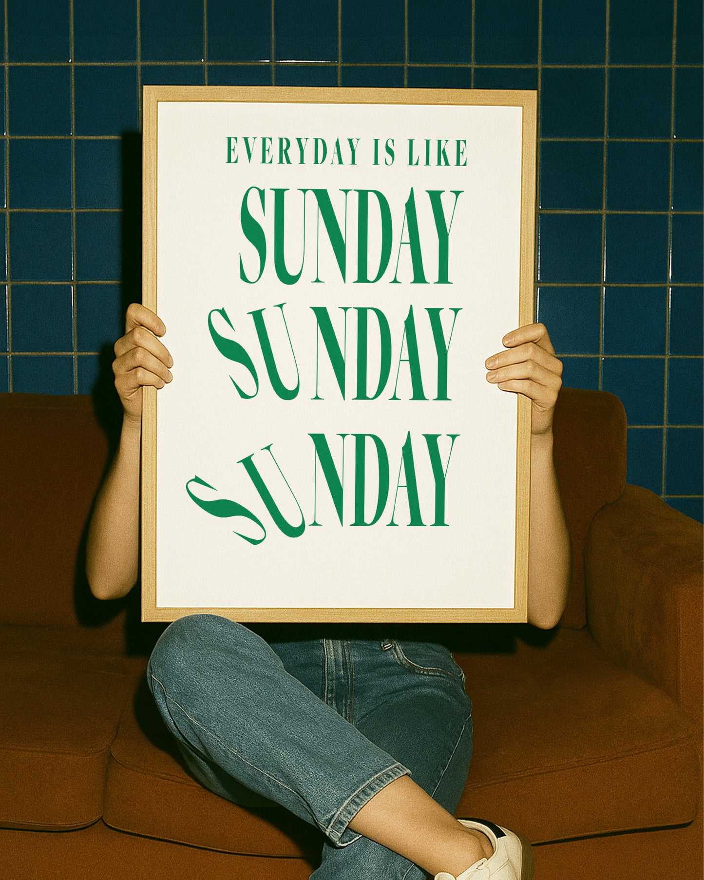 Everyday is like Sunday Retro Typography Giclée Art Print