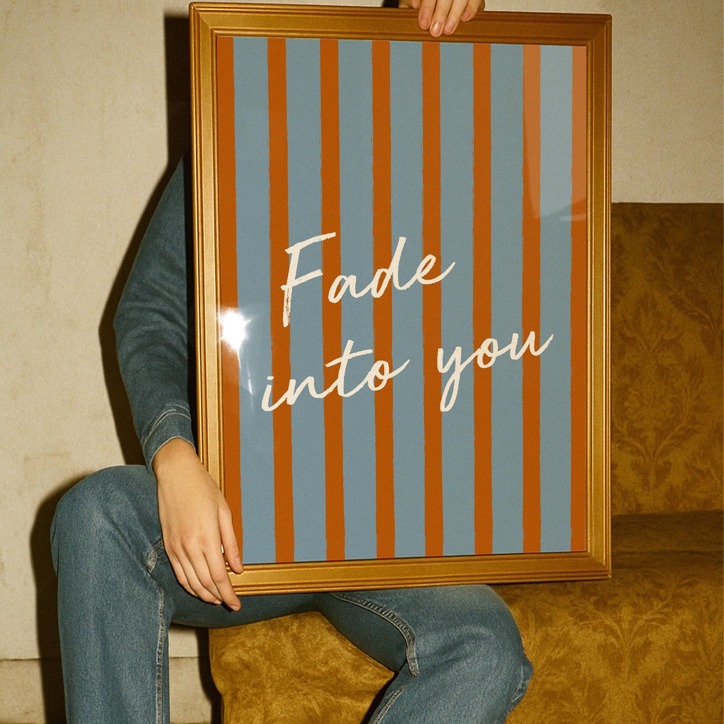 Fade Into You Striped Bedroom Retro Music Giclée Art Print