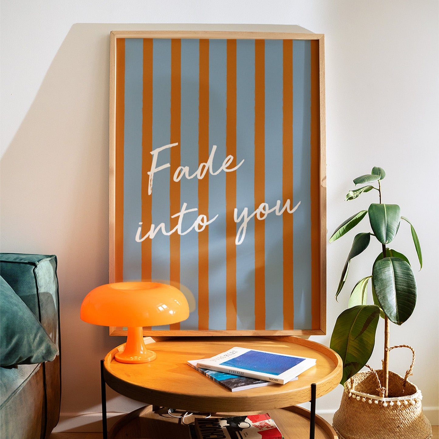 Fade Into You Striped Bedroom Retro Music Giclée Art Print