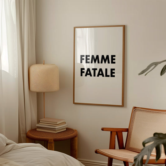 Femme Fatale Retro Music Giclée Art Print