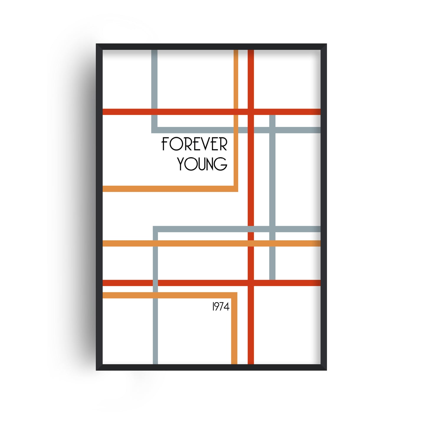 Forever Young nursery Giclée retro Art Print