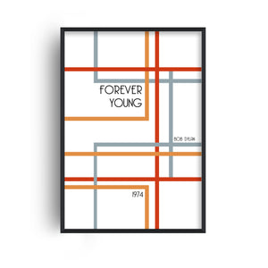 Forever Young nursery Giclée retro Art Print