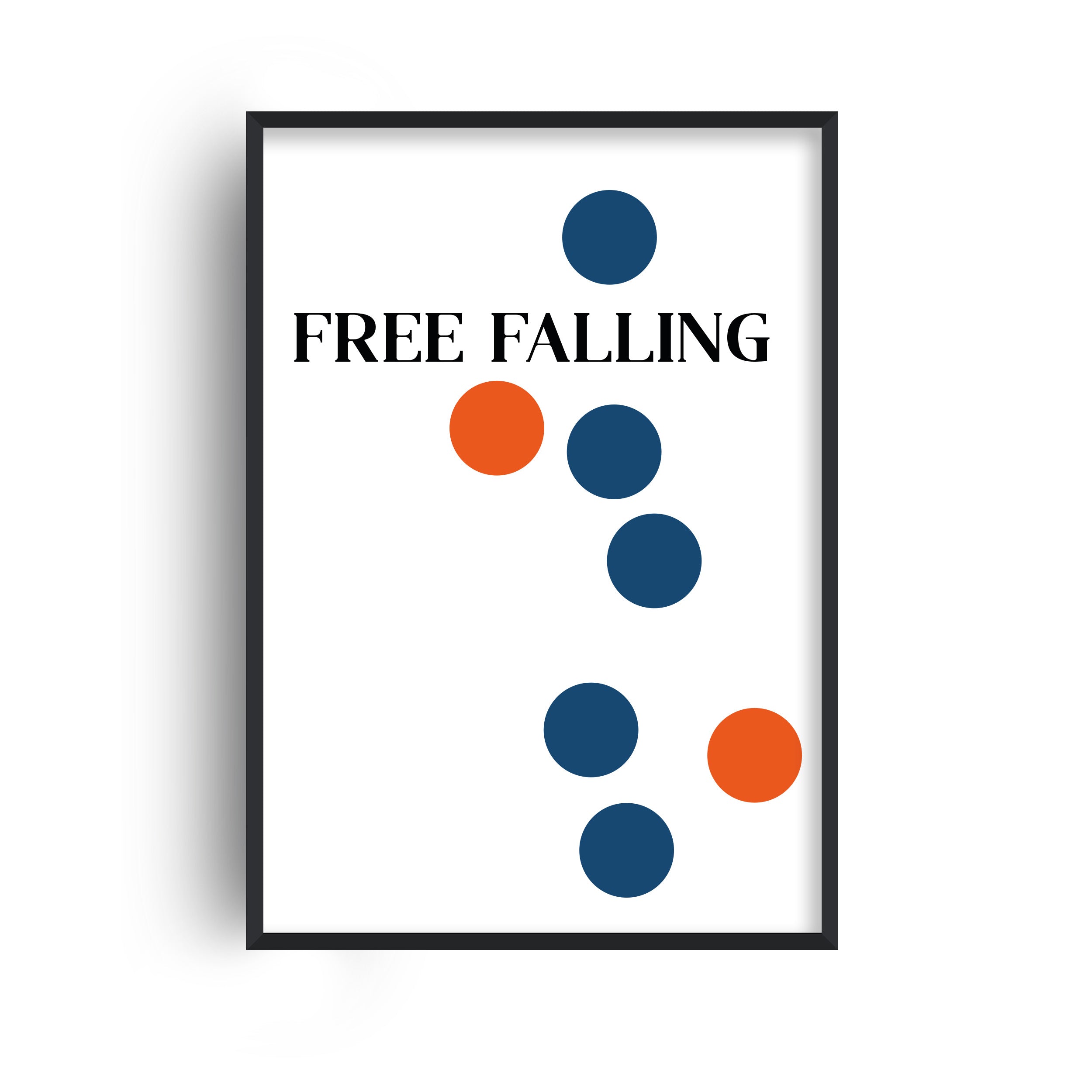 Free Falling Giclée retro Art Print