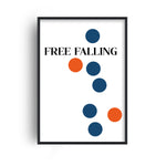 Free Falling Giclée retro Art Print