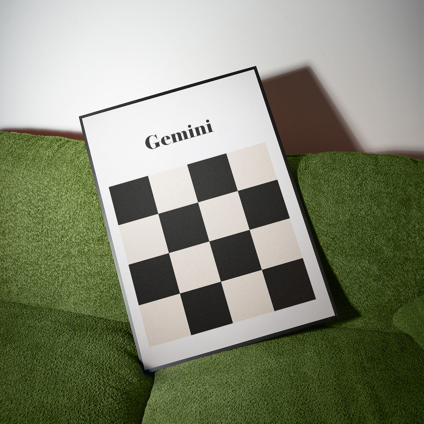 Gemini Zodiac Star Sign Giclée retro Art Print