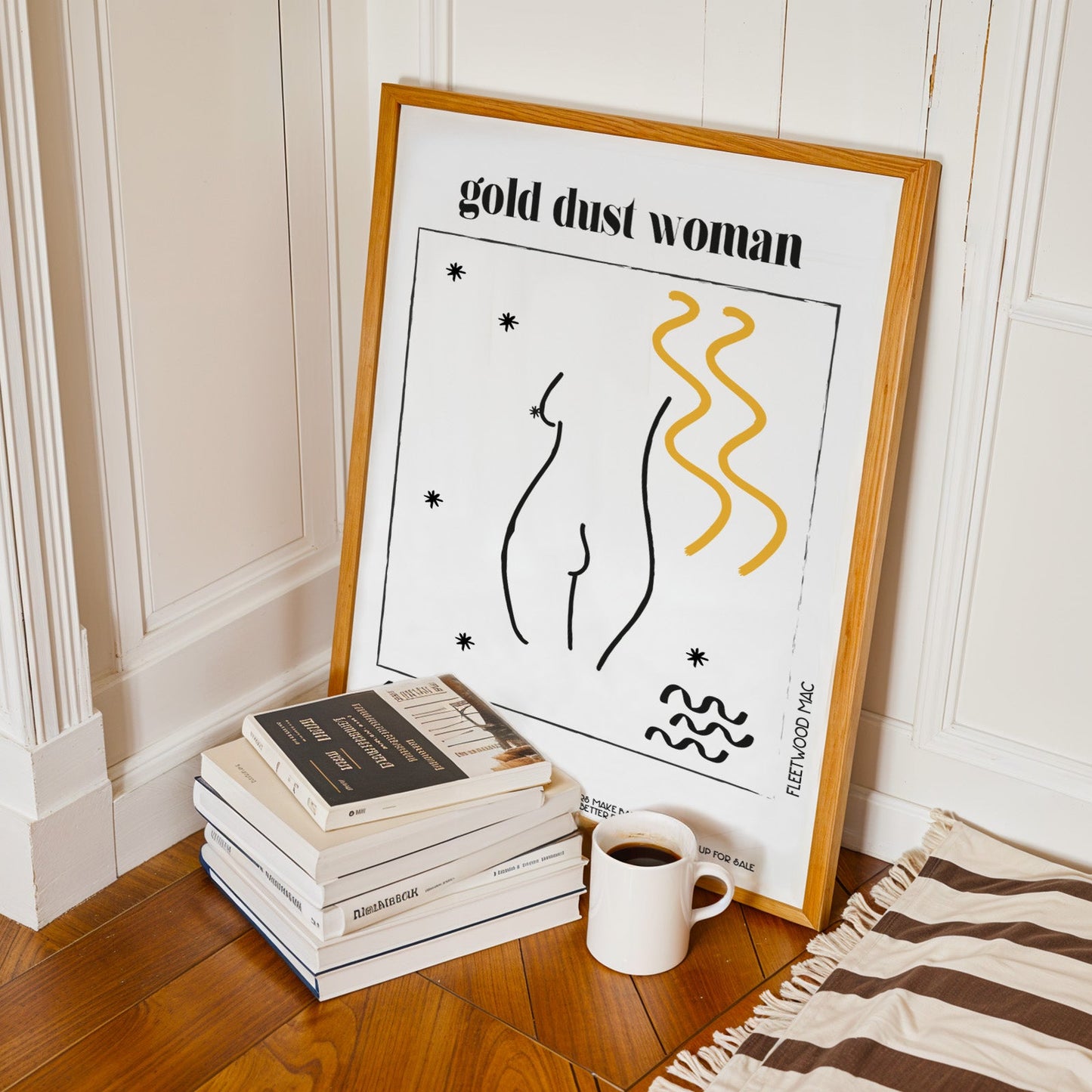 Gold dust woman Giclée retro Art Print