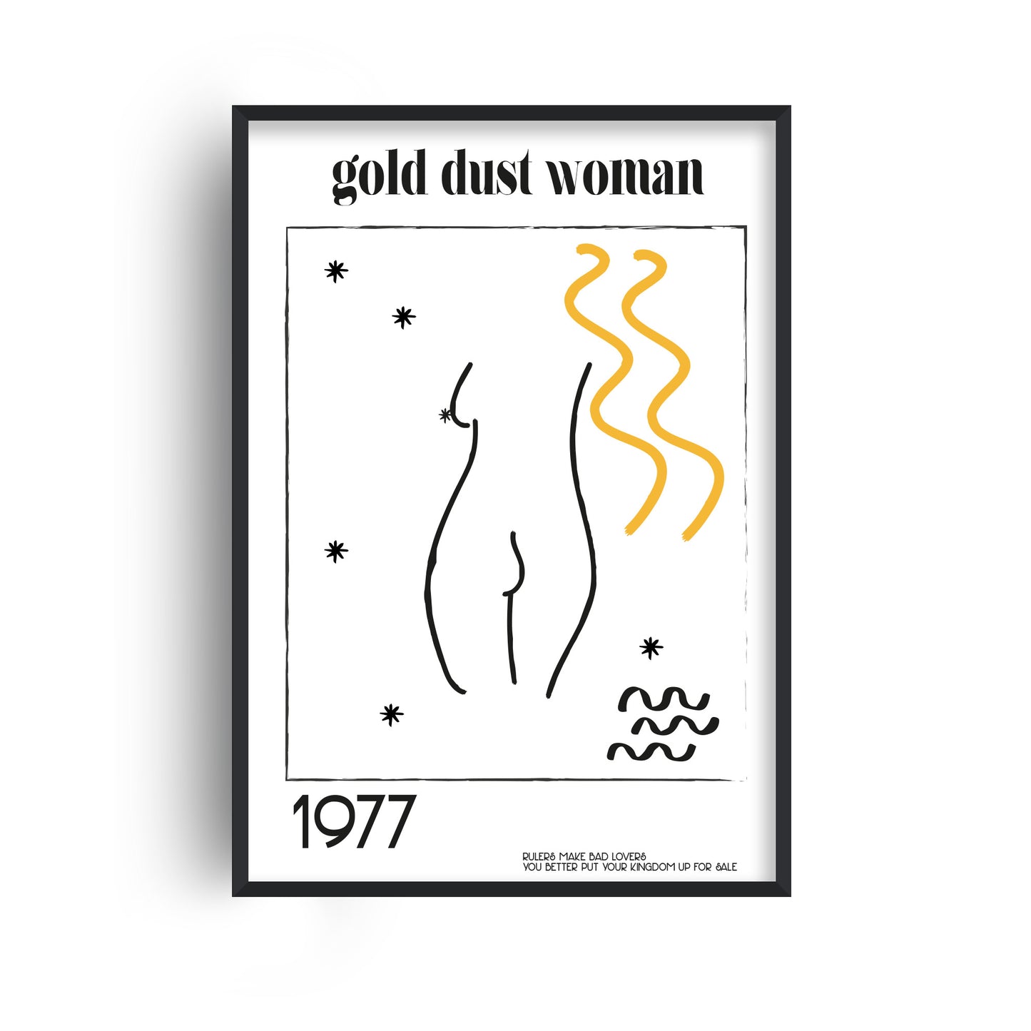 Gold dust woman Giclée retro Art Print