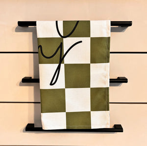 Hunky Dory Checkerboard Retro Tea towel