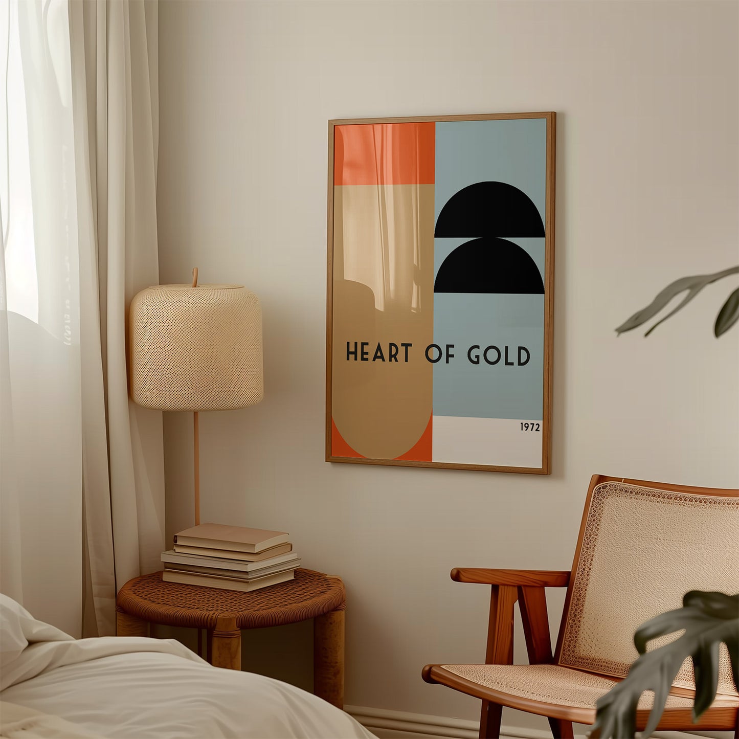 Heart of Gold Retro nursery Giclée retro Art Print