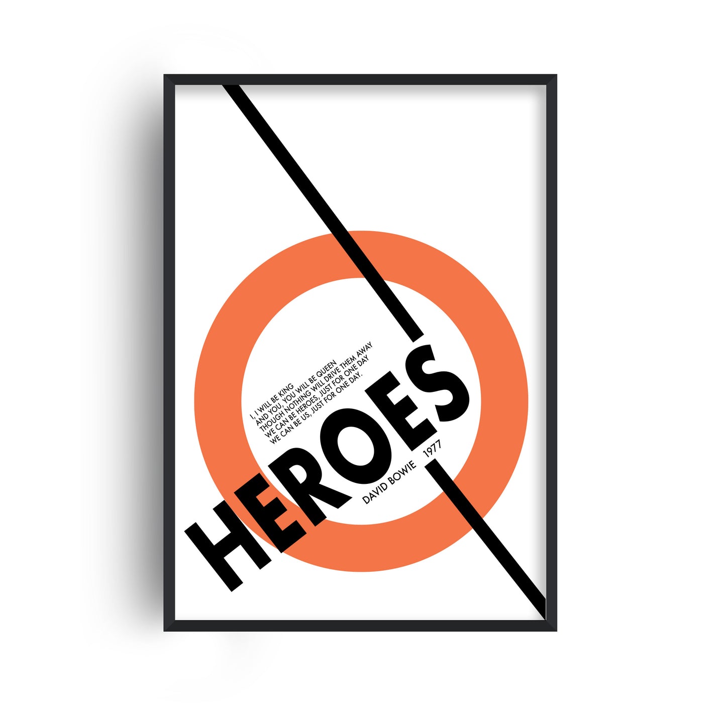 Heroes David Giclée retro Art Print