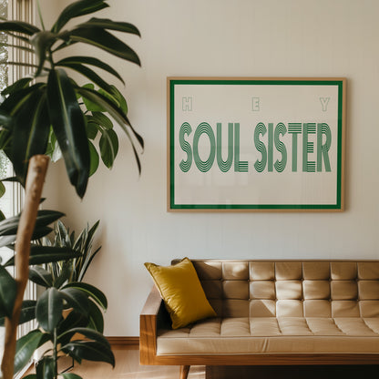 Soul Sister Retro Music Giclée Art Print