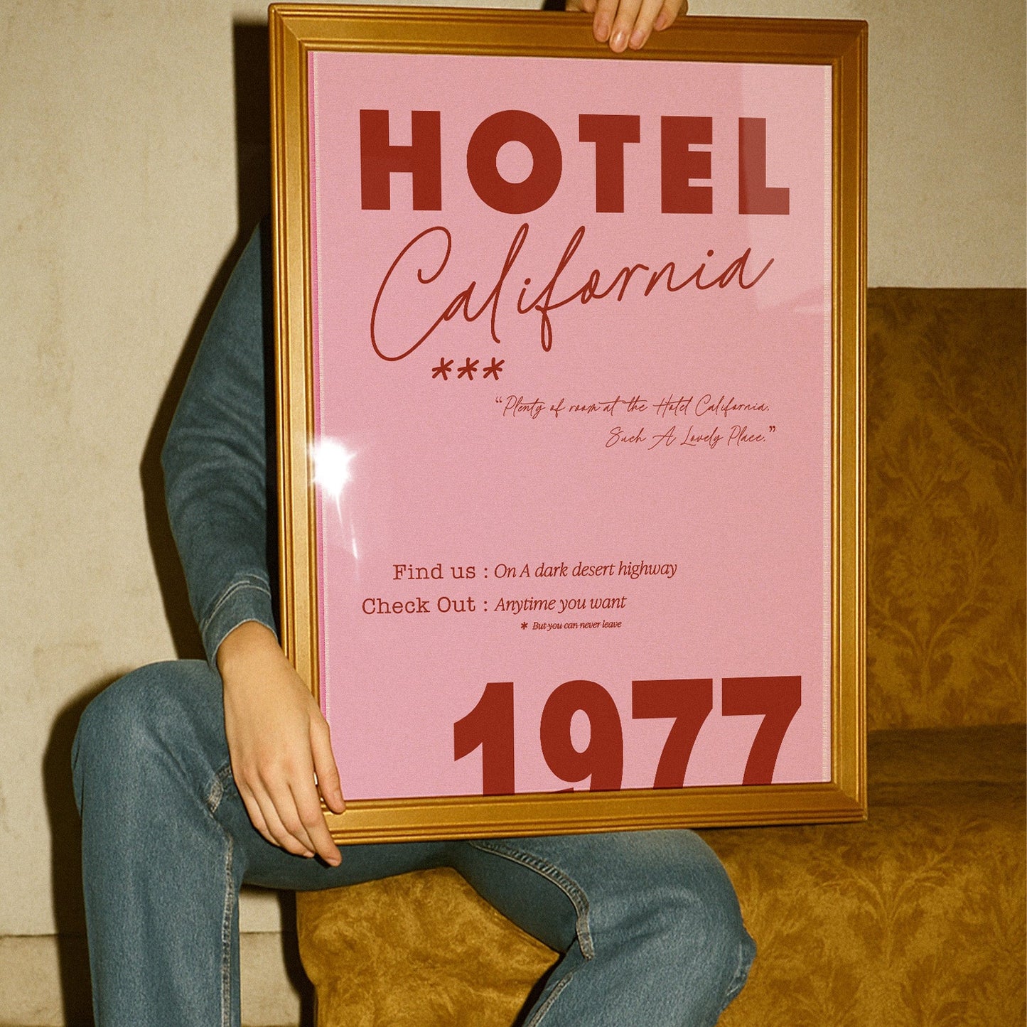 Hotel California Retro Music Giclée Art Print