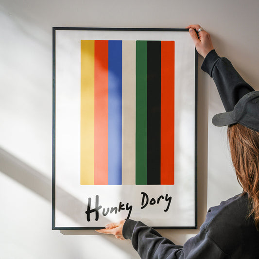 Hunky Dory David Bowie Retro Abstract Giclée Art Print