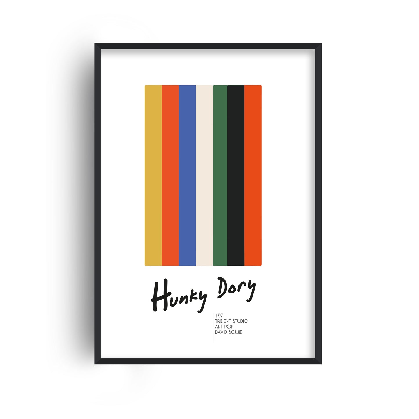 Hunky Dory David Bowie Retro Abstract Giclée Art Print