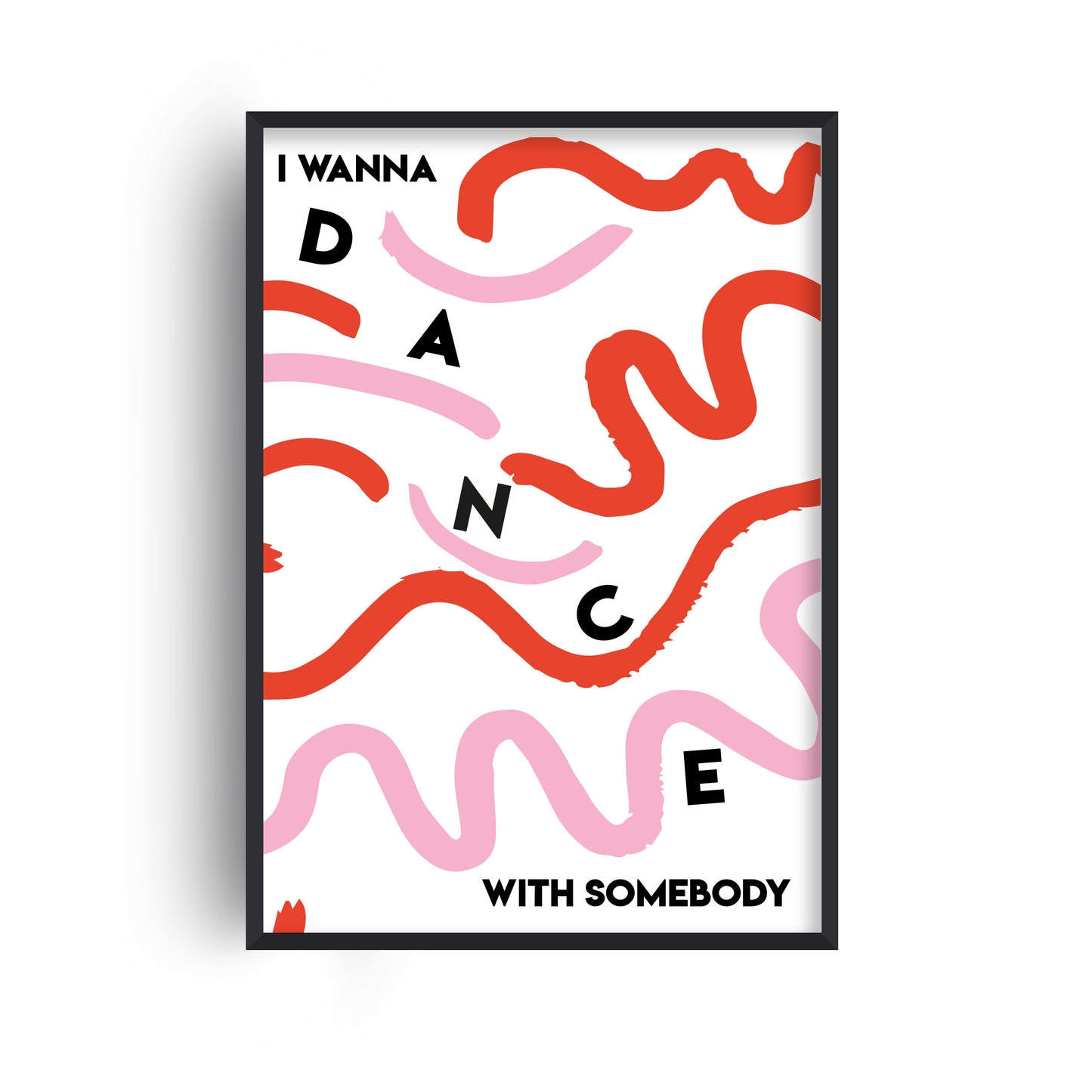 SECONDS SALE I Wanna Dance With Somebody Music Giclée Art Print