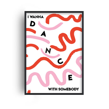 SECONDS SALE I Wanna Dance With Somebody Music Giclée Art Print
